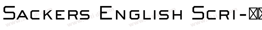 Sackers English Scri字体转换